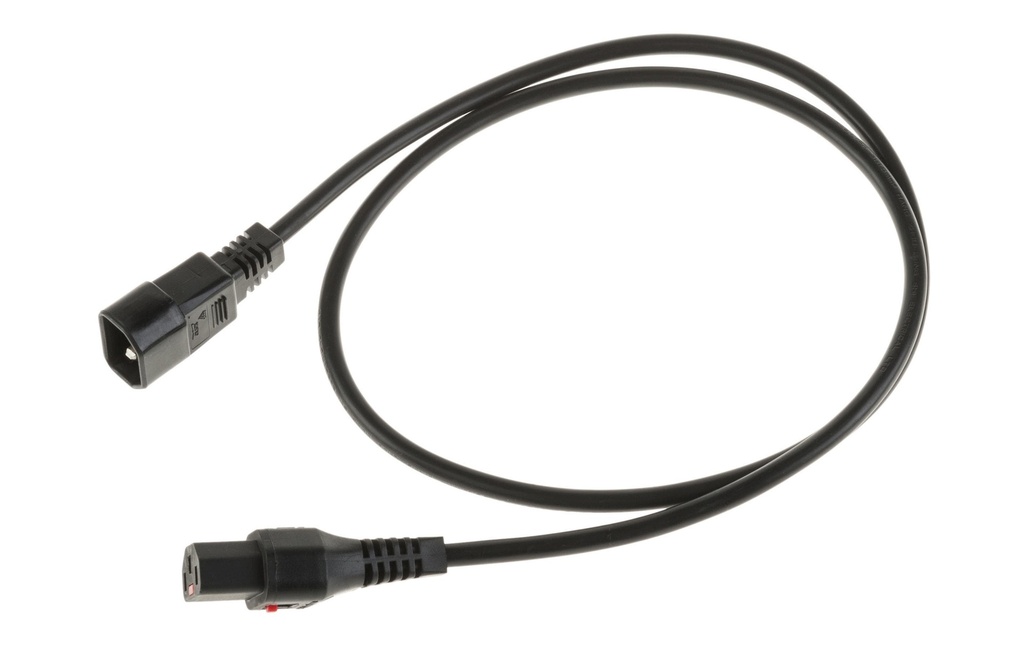 IEC LOCK Câble d'appareil 1.5 m C13-C14