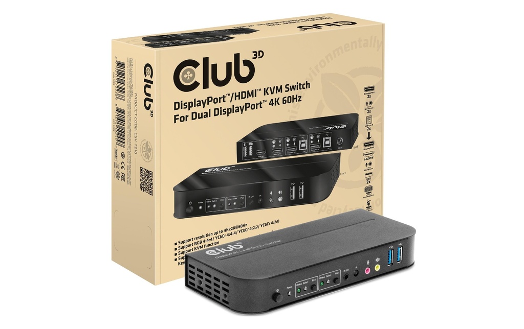 Club 3D Commutateur KVM CSV-7210