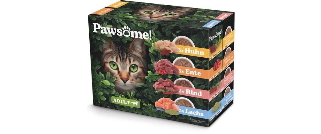 Pawsome Cat Superfood Multipack 12 x 85 g
