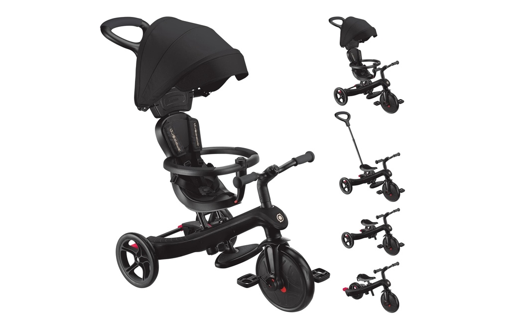 GLOBBER Tricycle Trike Explorer 4 in 1 Black
