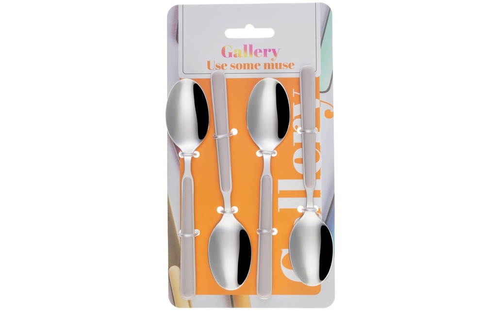 Sola Cuillère à café Gallery, Beige, 4 pièces