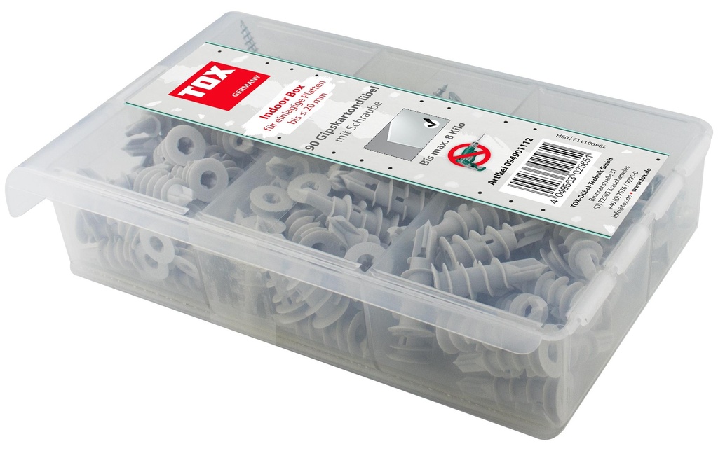 Tox-Dübel Cheville pour plâtre cartonné Indoor Box 180 Pièce/s
