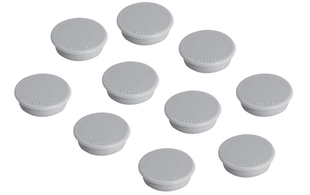Franken Aimant Ø 32 mm, 10 Pièce/s, Gris
