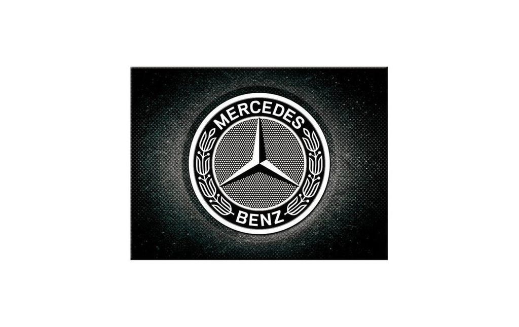 Nostalgic Art Aimant Mercedes Benz Logo 1 Pièce/s, Gris/Noir/Blanc