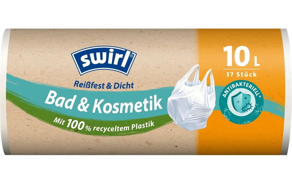 Swirl Sacs poubelle Bain et cosmétique 10 l, 37 Pièce/s