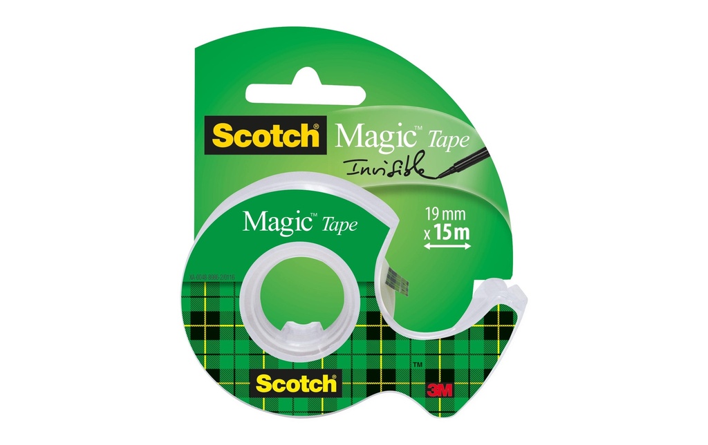Scotch Dérouleur manuel Magic Tape 19 mm x 15 m
