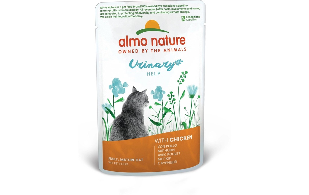 Almo Nature Alimentation humide Holistic Functional Urinary Help avec poulet 70 g