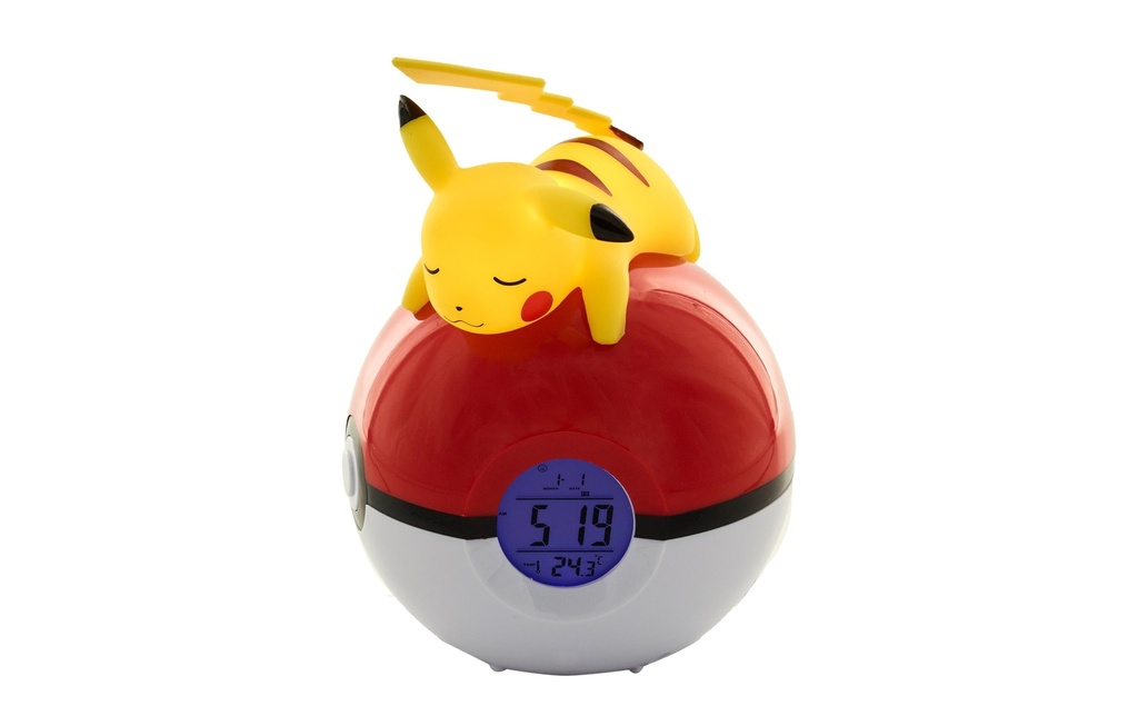 Teknofun Réveil Pikachu couché avec lampe LED