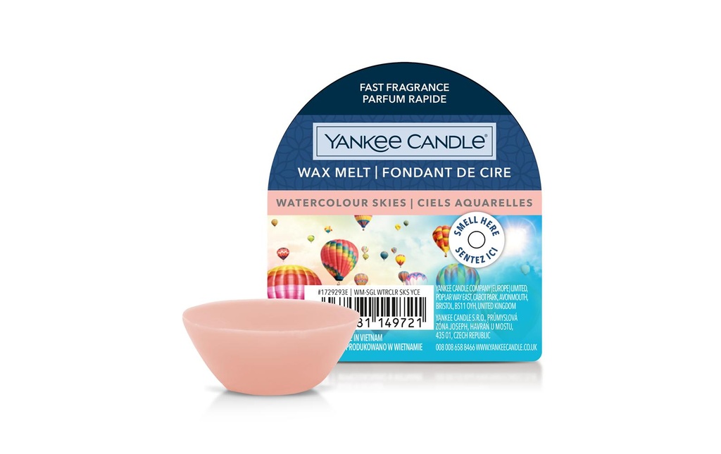 Yankee Candle Signature Plaquettes de cire parfumées Watercolour Skies