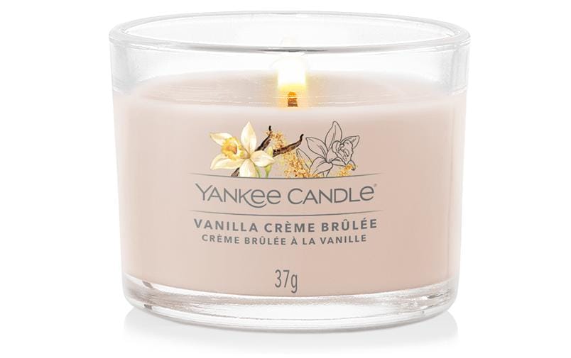Yankee Candle Bougie parfumée Vanilla Crème Brulee 37 g
