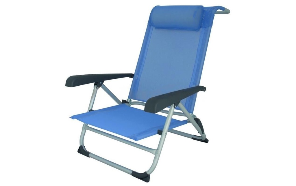 Eurotrail Chaise de plage Acapulco Bleu