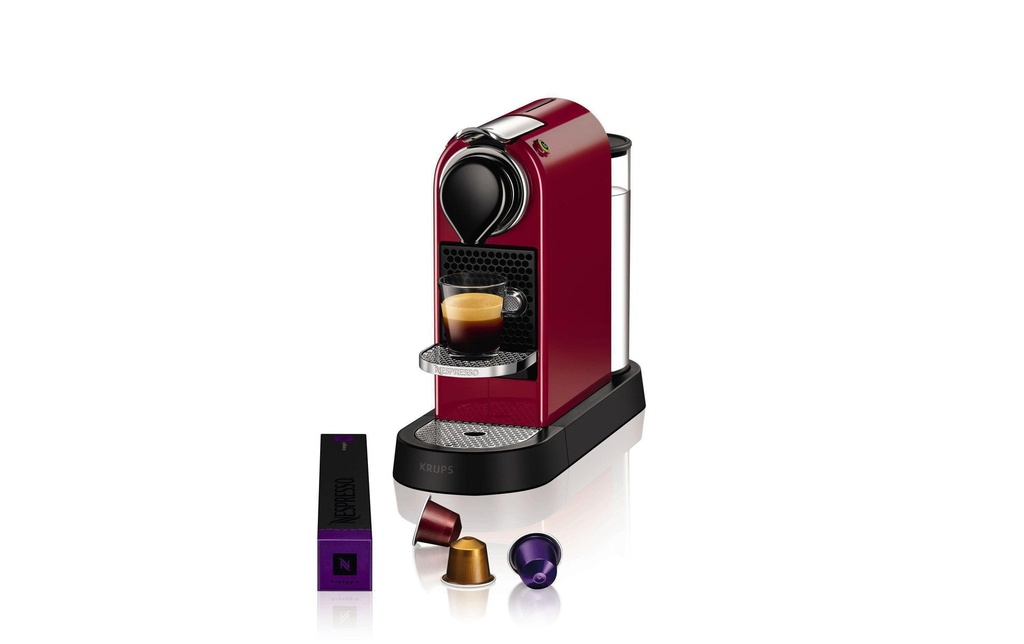 Krups Machine à café Nespresso CitiZ XN7415 Rouge