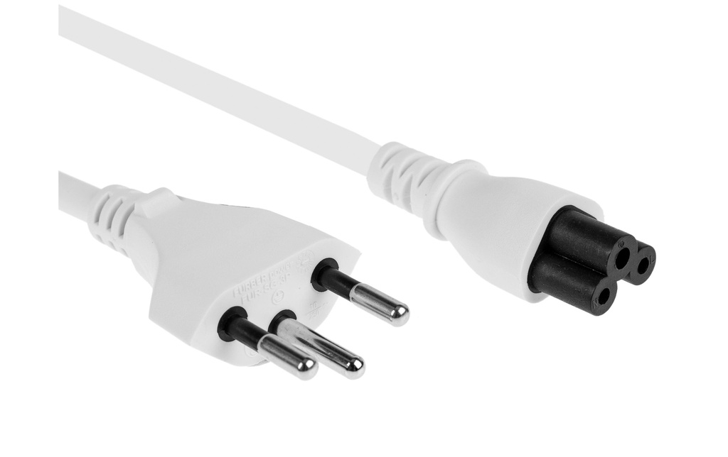 FURBER.power Câbles d’alimentation C5-T12 1.0 m Blanc