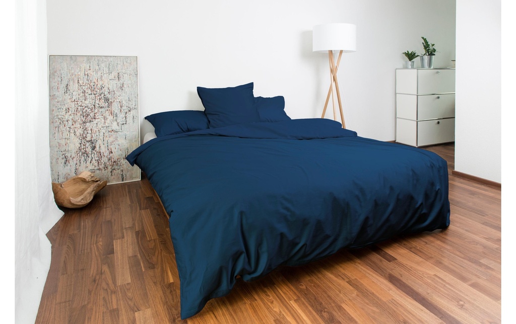 Nobilium Housse de duvet Oni 160 x 210 cm, Bleu marine