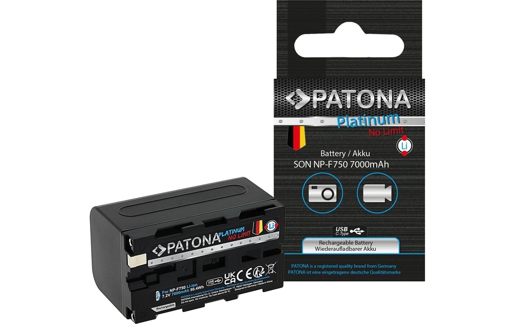Patona Batterie Platinum pour Sony NP-F750