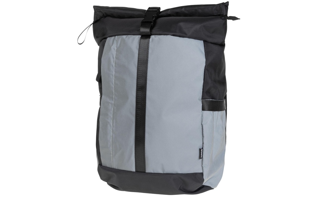 KOOR Sac à dos Veedi Rolltop Reflective 22 l, Noir