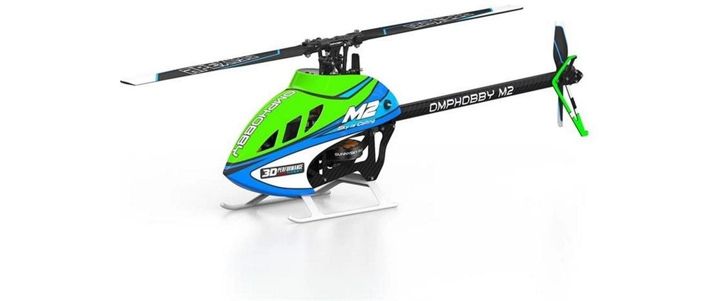 OMPHobby Hélicoptère 3D Heli M2 V3 Pro Velocity Green