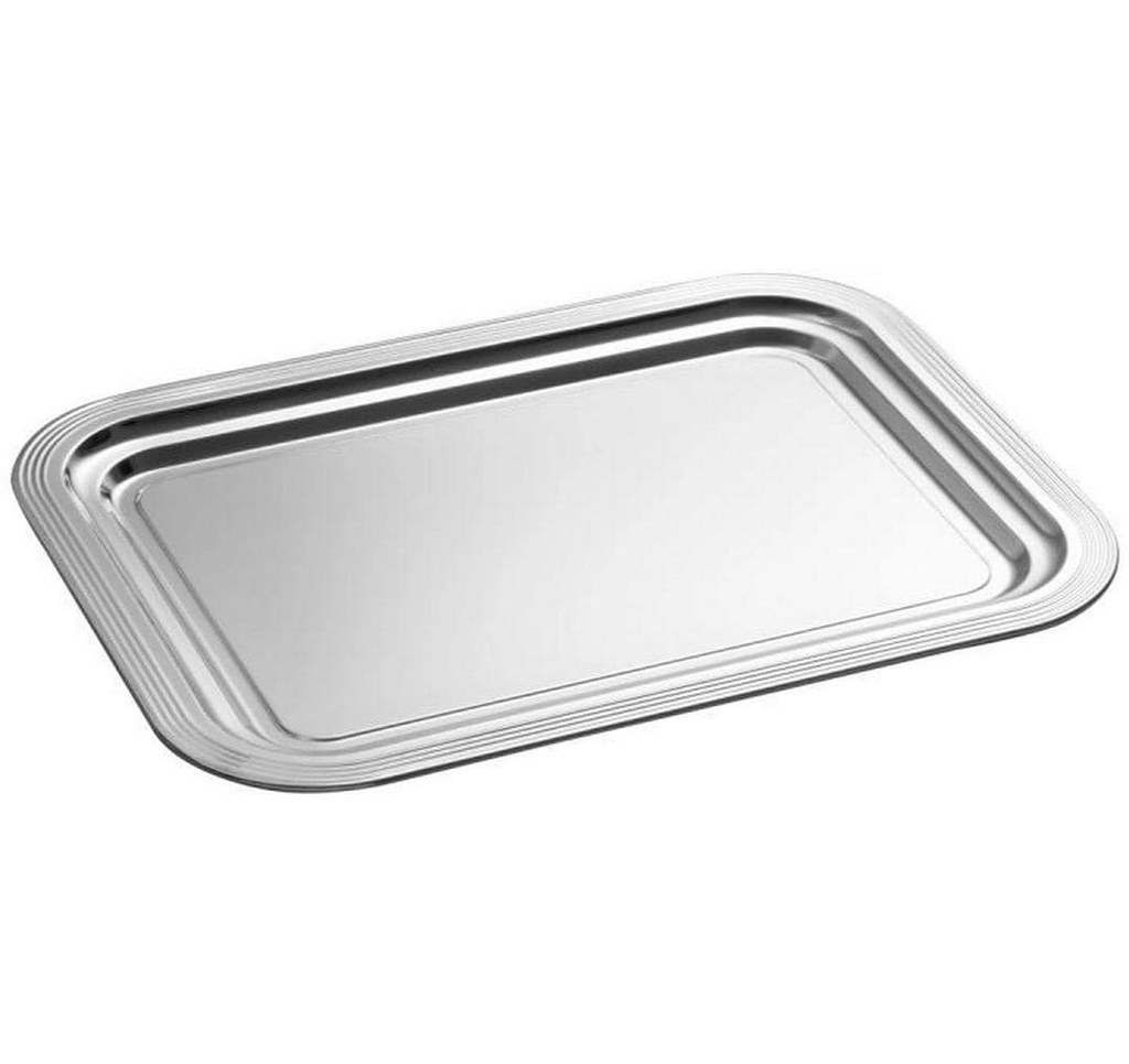 APS Plateau de service Classic 41 x 31 x 1.5 cm, argenté