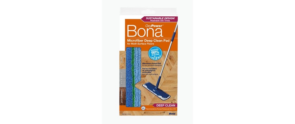 Bona Pad Deep Clean en microfibre Bleu