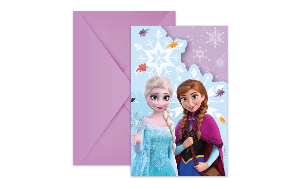 We fiesta Party Carte d’invitation Frozen 6 pièces