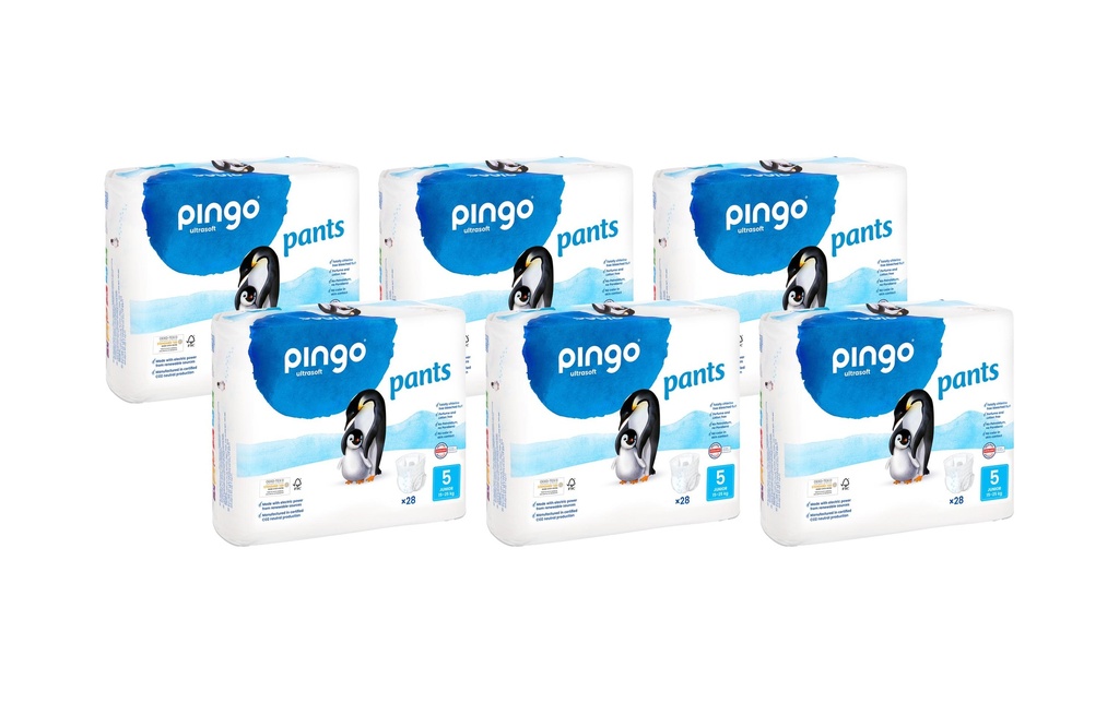 Pingo Couches Taille des pantalons 5 Boîte d'un mois
