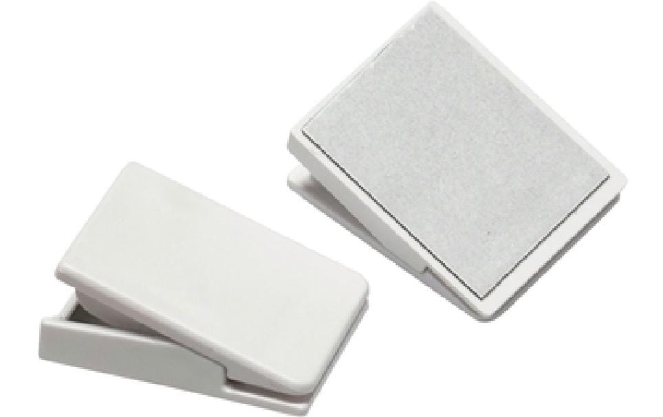 Gardinia Agrafe adhésive Outdoor, Blanc,4 pièces