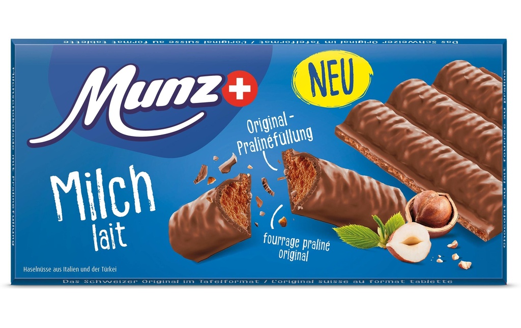 Munz Tablette de lait 100 g