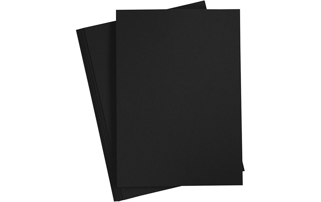 Creativ Company Papier de bricolage 70 g, 20 feuilles, Noir