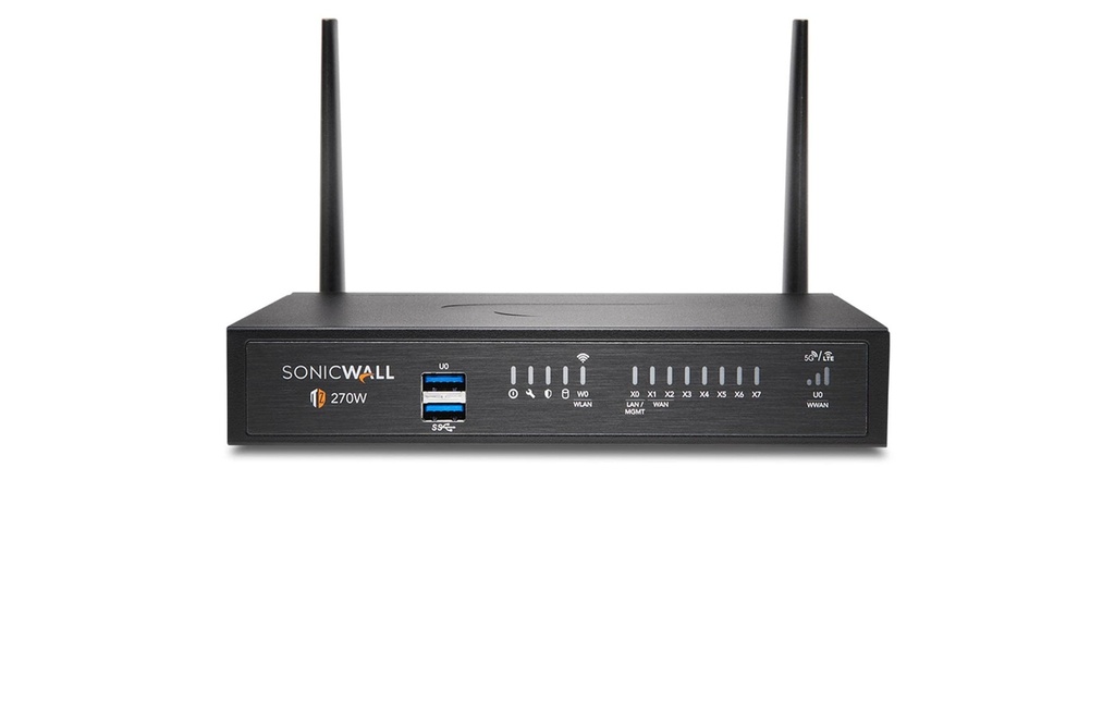 SonicWall Pare-feu TZ-270W TotalSecure Advanced Appliance, w/APSS, 1yr