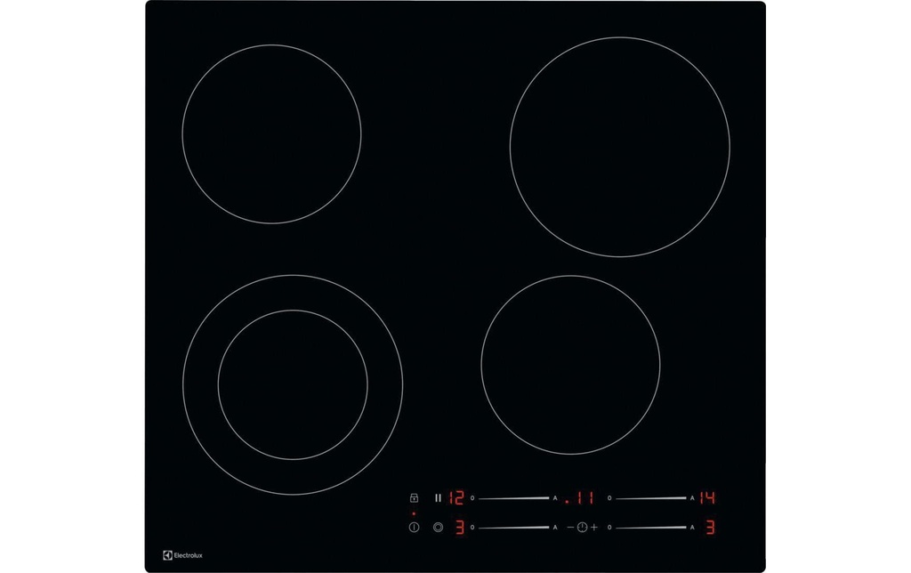 Electrolux Plaques de cuisson électriques GK56TSO Affleurant/À plat