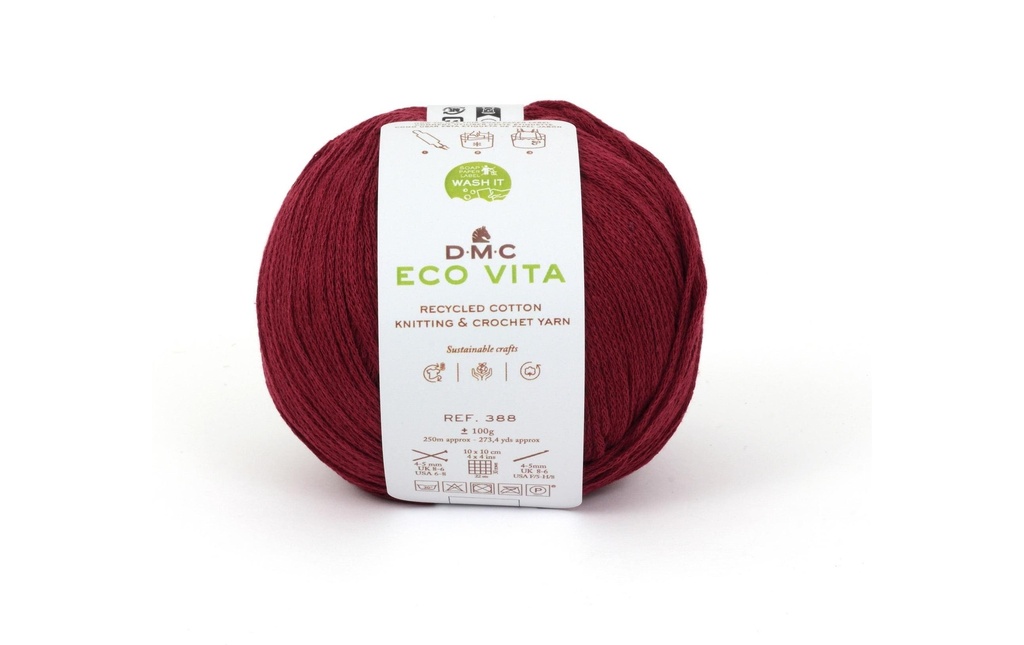 DMC Laine Eco Vita 100 g, Rouge carmin