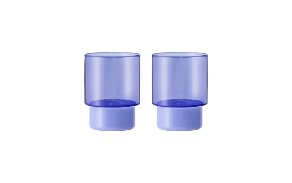 Remember Verre Jill 220 ml, 2 Pièce/s, Bleu