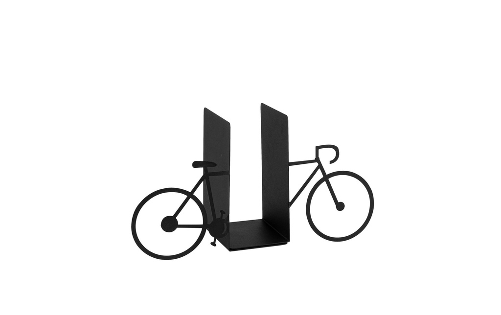 Wallxpert Kits de serre-livres Vélo Noir