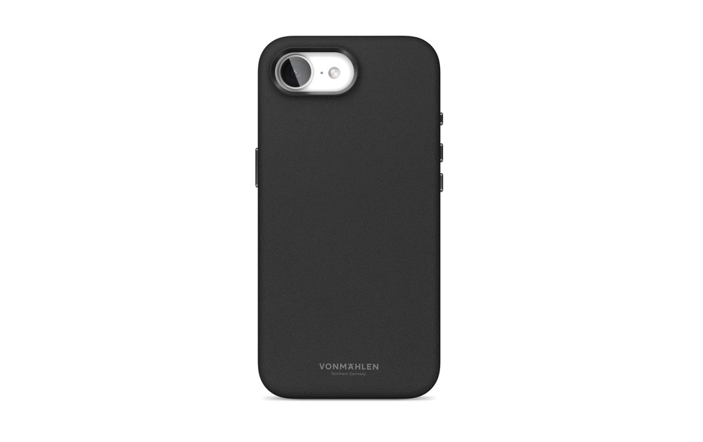 Vonmählen Coque arrière Like Leather iPhone 16e/iPhone 17e Noir