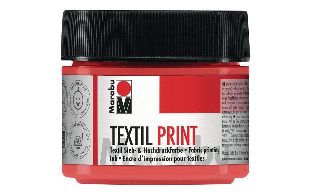 Marabu Peinture pour textile Texil Print 100 ml Rouge