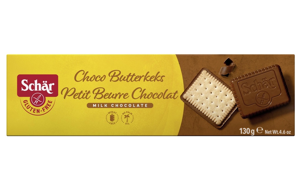 Dr.Schär Petits gâteaux Biscuits au beurre Choco sans gluten 150 g
