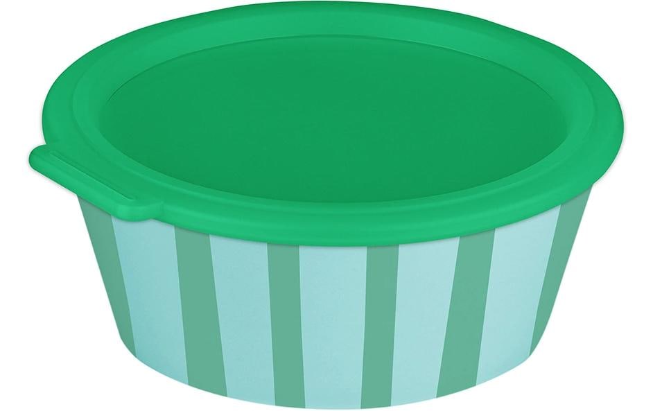 Koziol Coupe Nora Box Stripes 18.8 cm, Sweet Blue/Strong Green