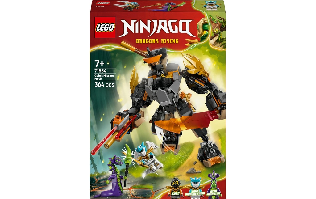 LEGO® Ninjago La mission du robot Cole et du dragon Zane 71854