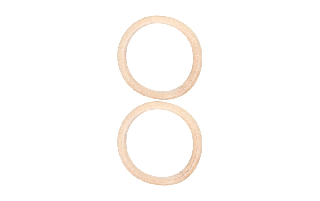 lalana Anneau en bois Anneau en bois 10.5 cm, 2 pièces