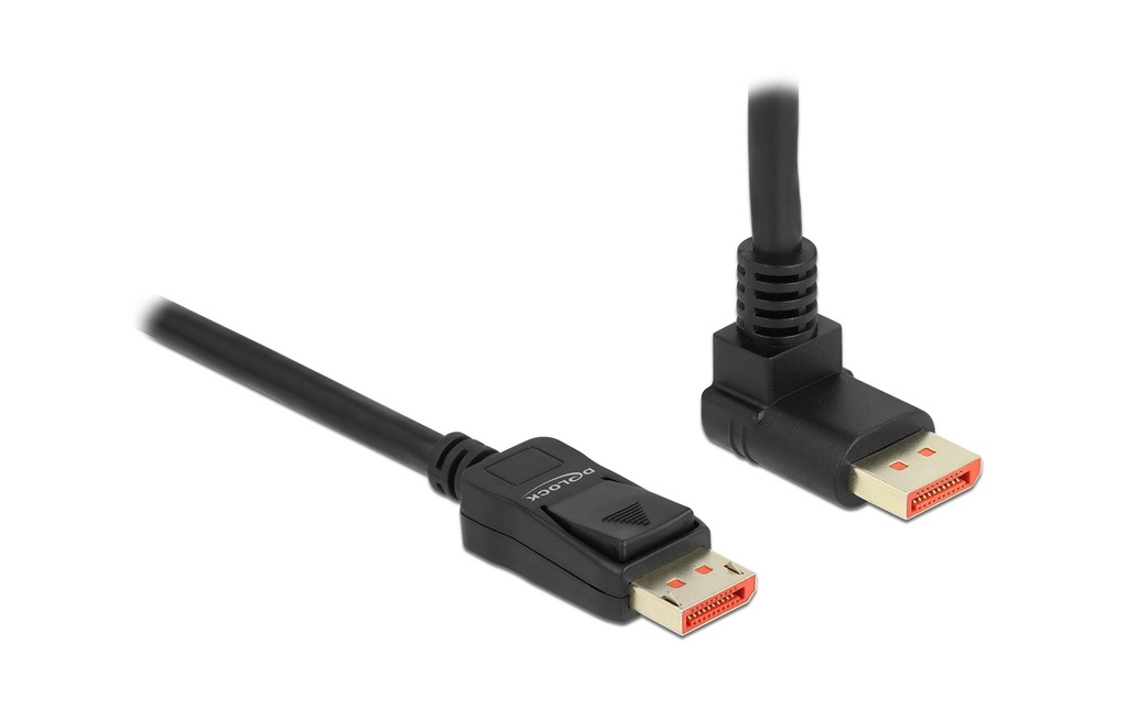 Delock Câble Coudé en haut DisplayPort - DisplayPort, 2 m