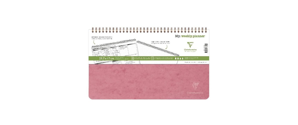 Clairefontaine Agenda settimanale Age Bag My Weekly Rose