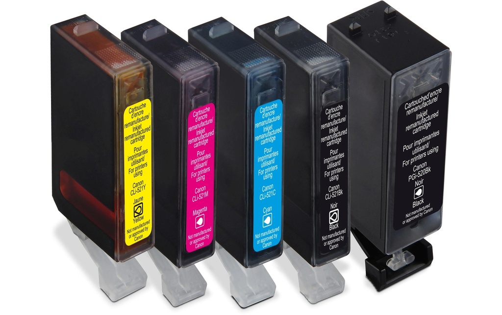Generic Ink Encre Canon PGI-520 Multipack Magenta/Yellow/noir/Cyan