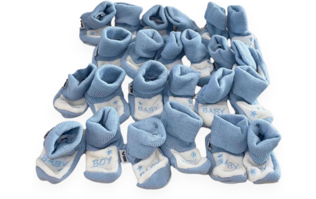 Very Important Baby Chaussons Baby Boy Bleu, 1 paire