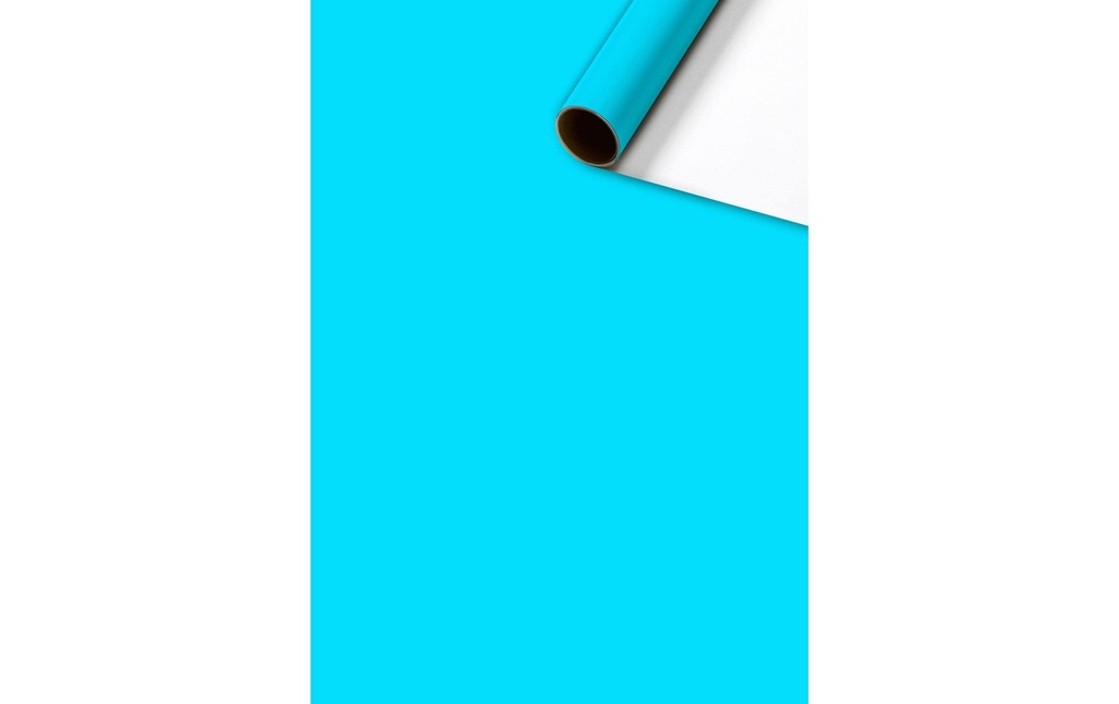 Stewo Papier cadeau Couleur Bleu clair / Weiss, 70 cm x 2 m