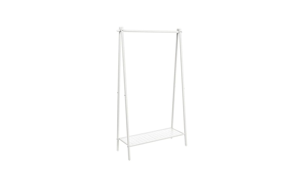 Songmics Porte-manteau avec tablette 92,5 x 33,5 x 153 cm, Blanc