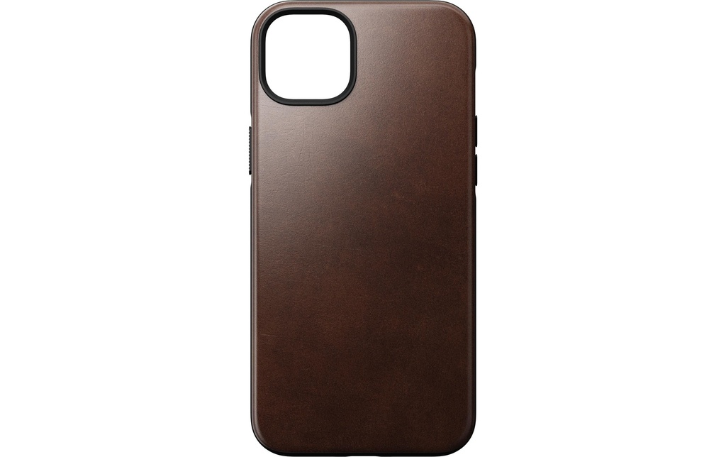 Nomad Coque arrière Modern Leather Horween iPhone 14 Plus Brun