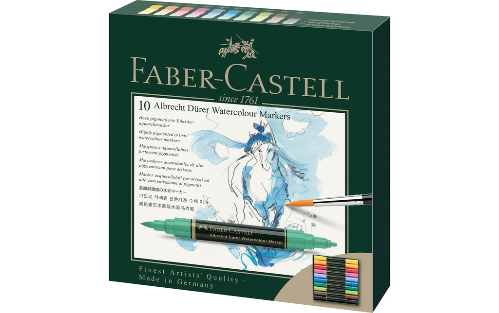 Faber-Castell Marqueur aquarelle Albrecht Dürer Étui de 10