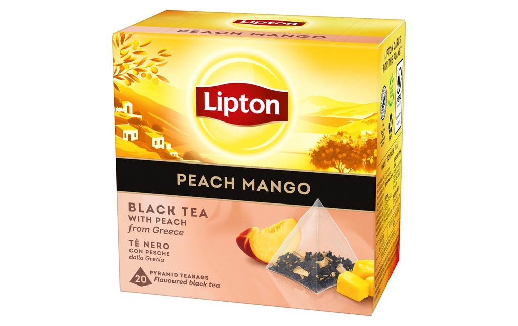 Lipton Sachet de thé Thé noir Peach Mango 20 Pièce/s
