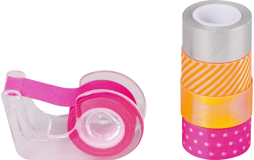 Heyda Ruban Washi Accents de néon Rose