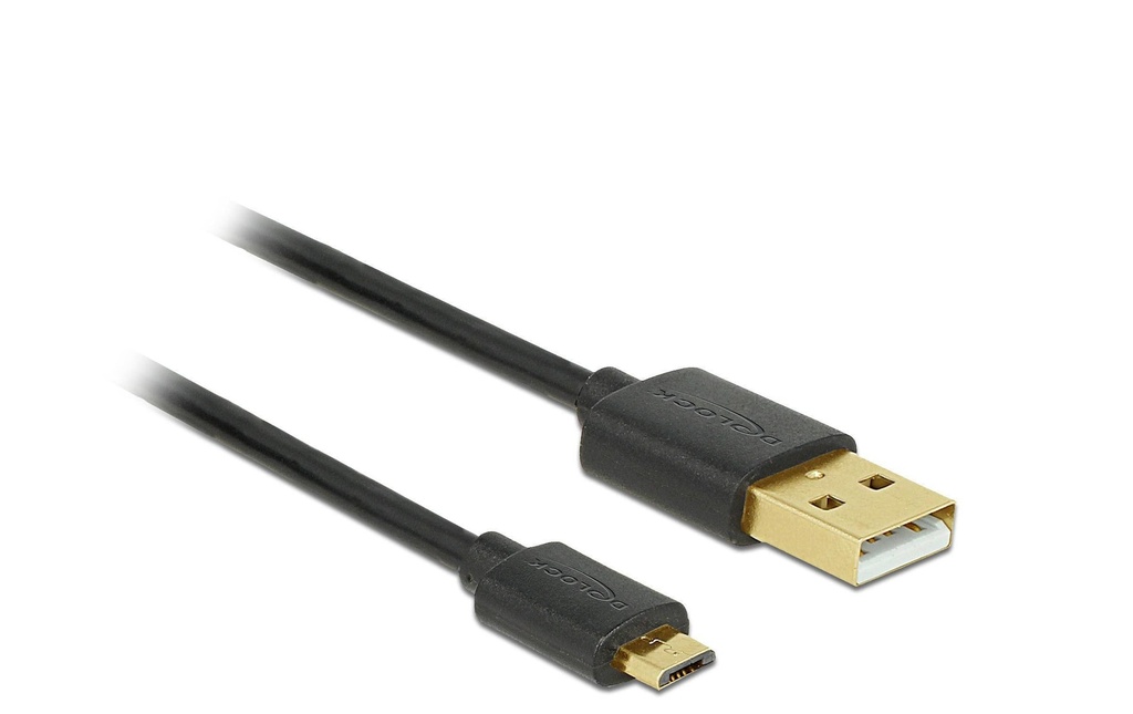 Delock Câble USB 2.0 Ensemble de 3 USB-A - Micro-USB B 0.30m/0.60m/0.90m